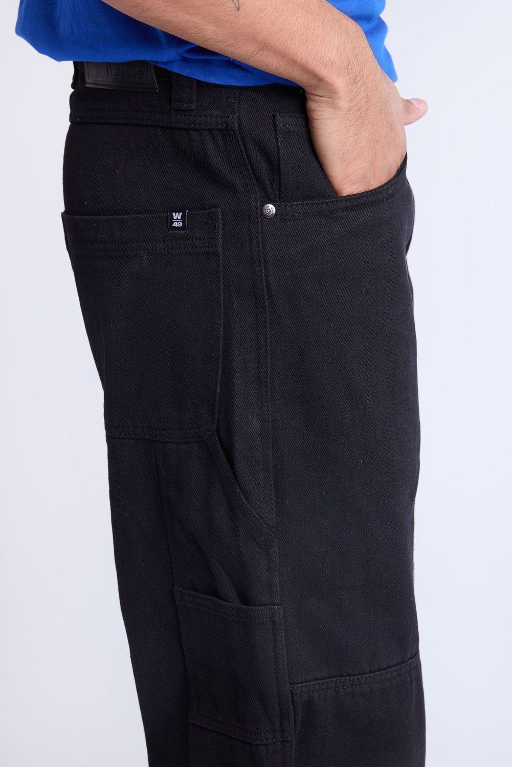 West49 Mens Black Carpenter Jeans West49 Mens Black Carpenter Jeans