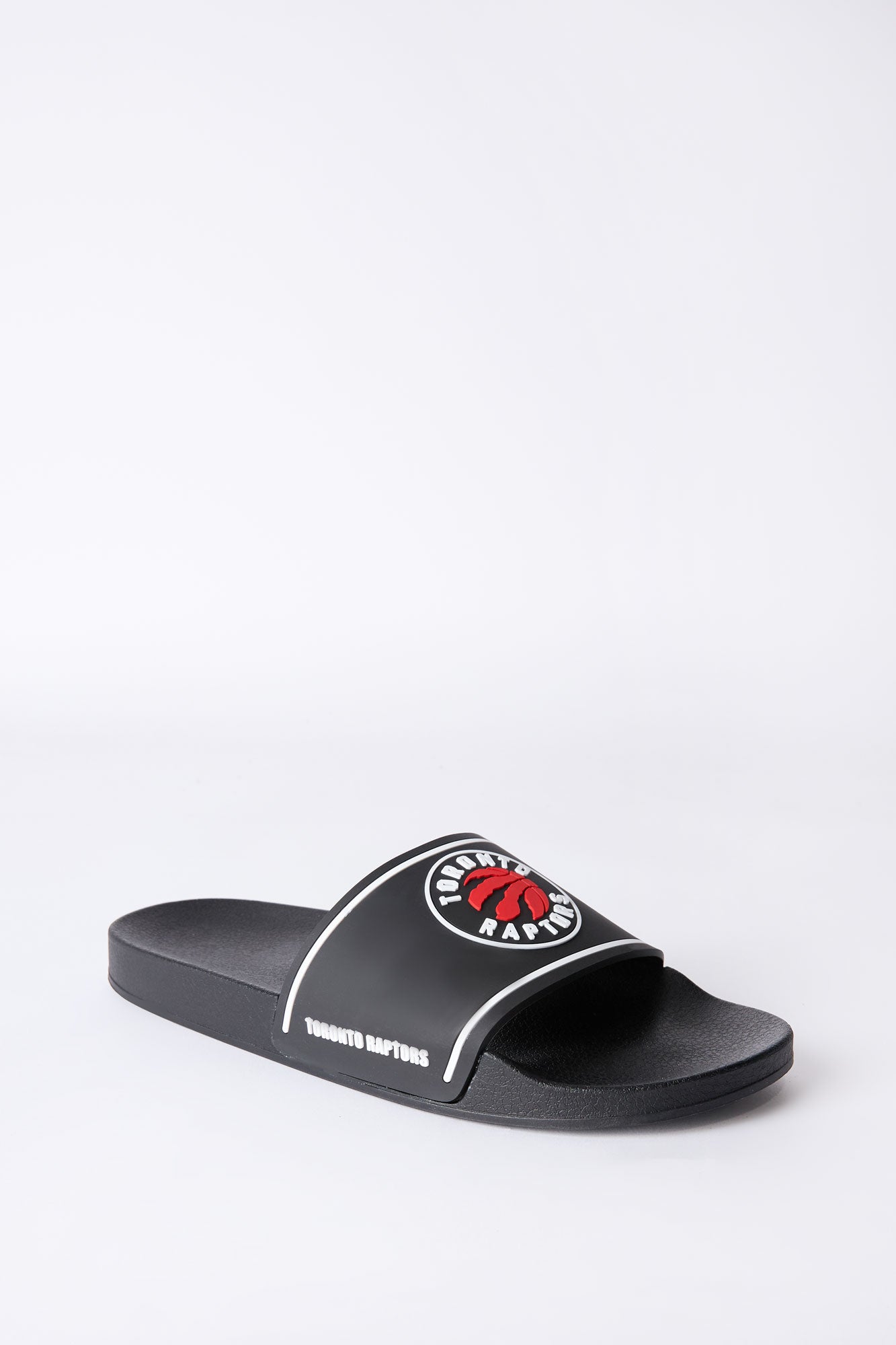 Mens Toronto Raptors Slides - Black /