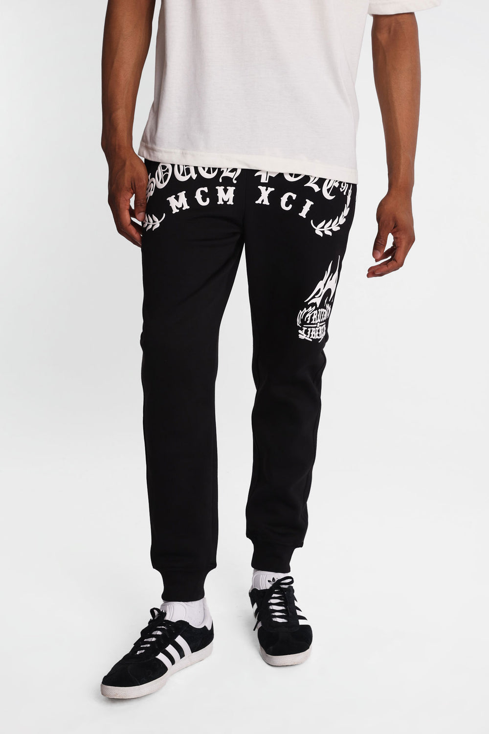 Jogger en molleton imprimé Southpole Truth & Liberty Jogger en molleton imprimé Southpole Truth & Liberty