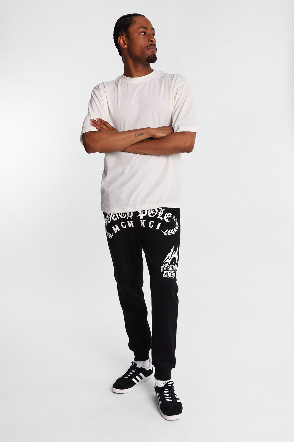 Jogger en molleton imprimé Southpole Truth & Liberty Jogger en molleton imprimé Southpole Truth & Liberty