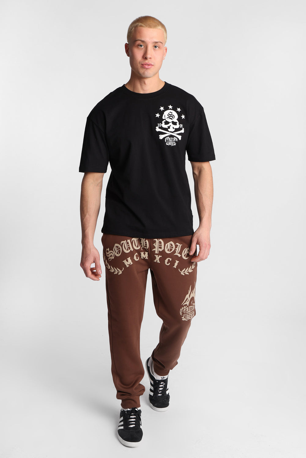 Southpole Truth & Liberty Graphic Fleece Jogger Southpole Truth & Liberty Graphic Fleece Jogger