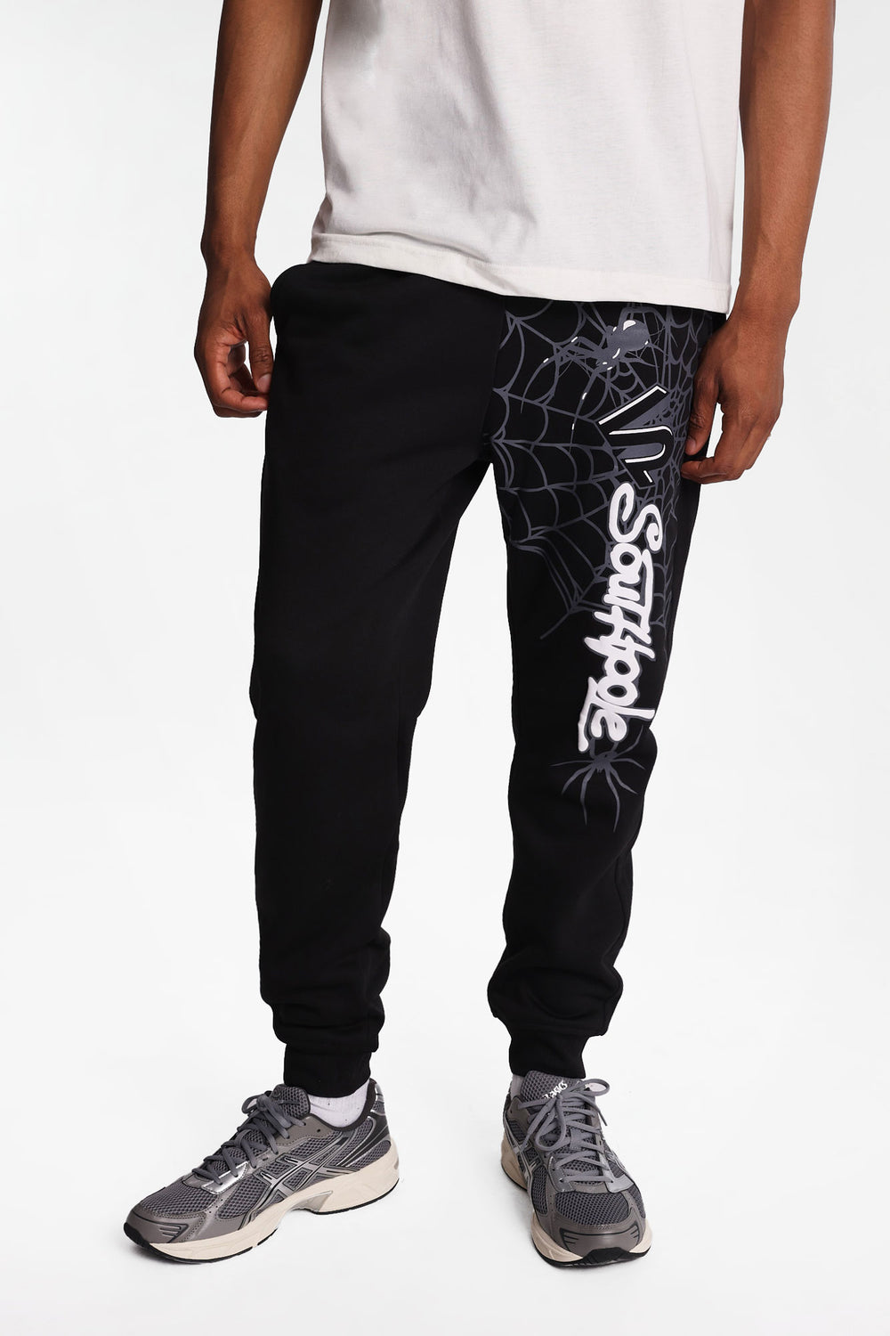 Southpole Spider Web Graphic Fleece Jogger Southpole Spider Web Graphic Fleece Jogger