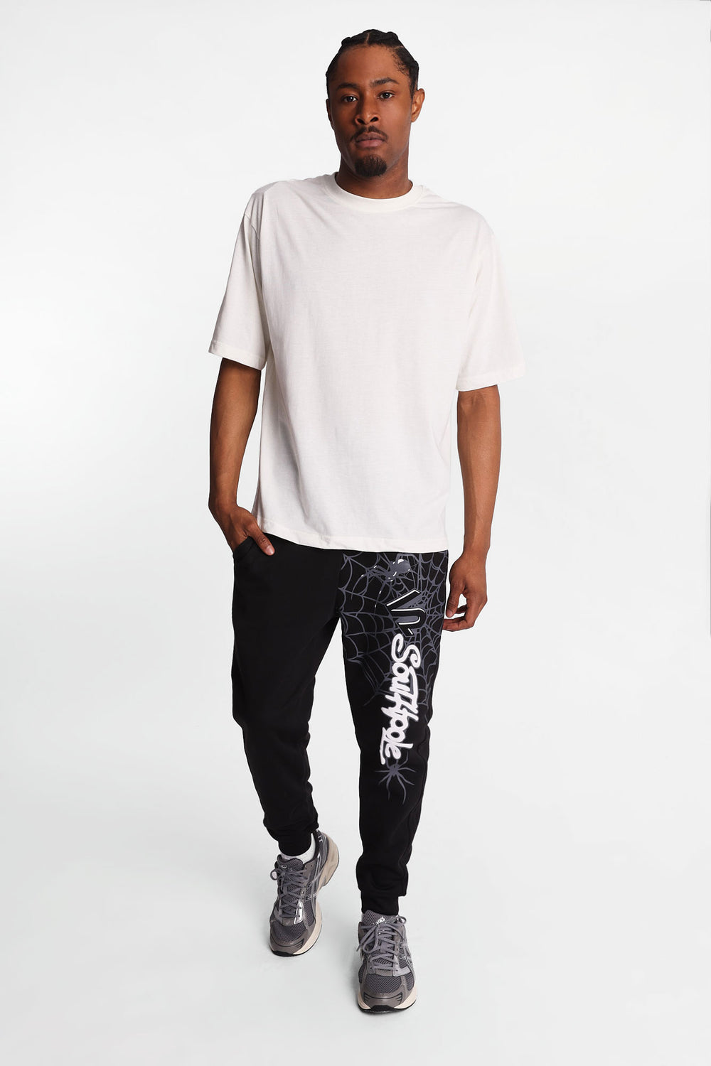 Southpole Spider Web Graphic Fleece Jogger Southpole Spider Web Graphic Fleece Jogger