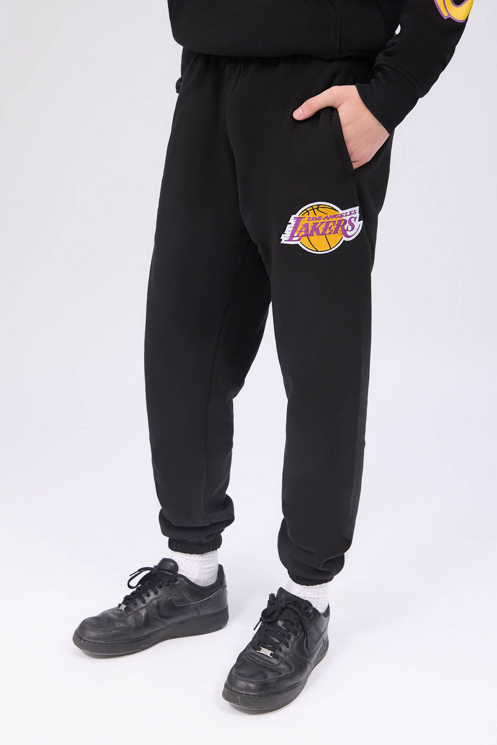 Mens LA Lakers Embroidered Logo Sweatpant Mens LA Lakers Embroidered Logo Sweatpant