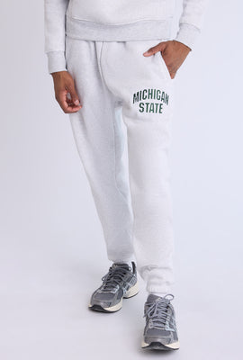 Jogger en molleton logo Michigan State homme