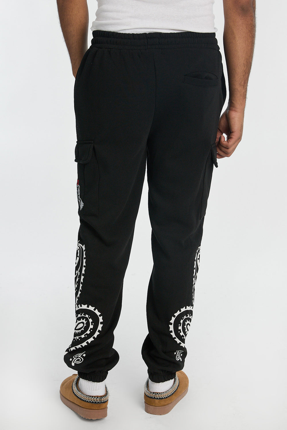 Mens Crooks & Castles Racing Cargo Sweatpant Mens Crooks & Castles Racing Cargo Sweatpant