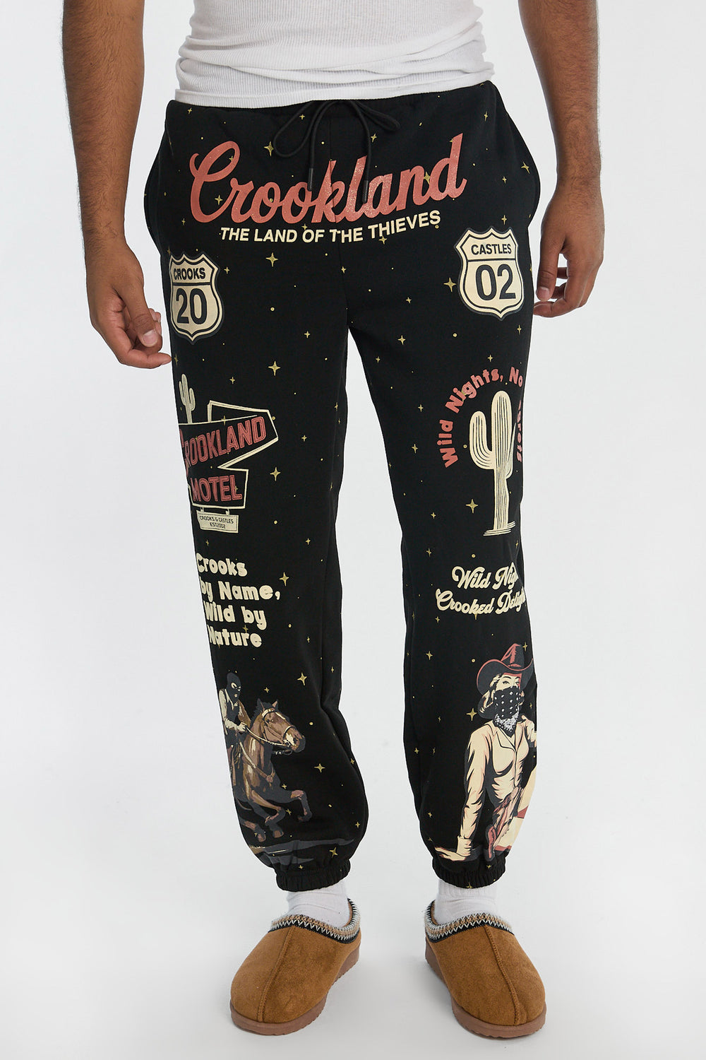 Mens Crooks & Castles Crookland Sweatpant Mens Crooks & Castles Crookland Sweatpant