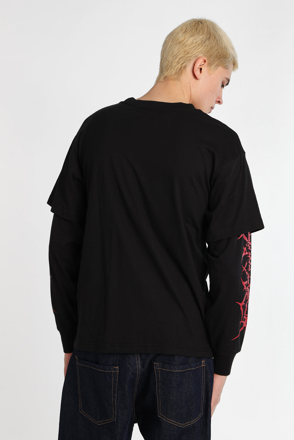 Arsenic Gothic Logo Long Sleeve 2-Fer Tee Arsenic Gothic Logo Long Sleeve 2-Fer Tee