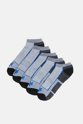 Zoo York Mens 5-Pack Athletic No Show Socks
