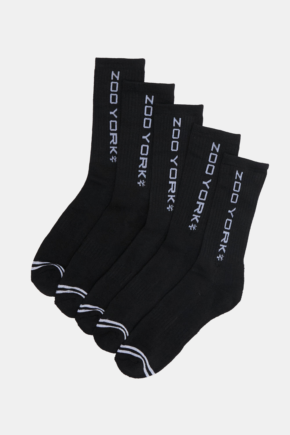 Zoo York Mens 5-Pack Athletic Crew Socks Zoo York Mens 5-Pack Athletic Crew Socks