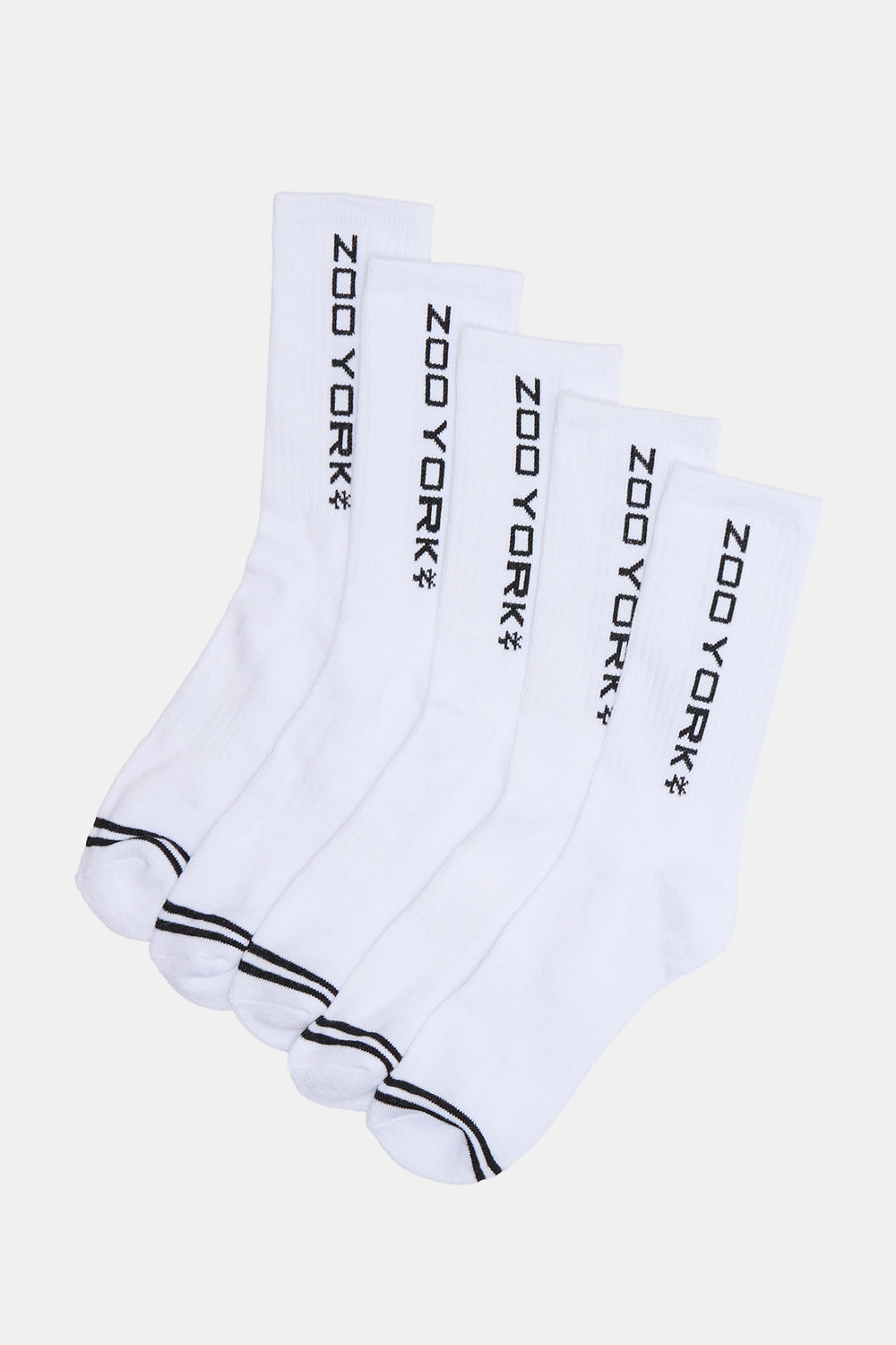 Zoo York Mens 5-Pack Athletic Crew Socks Zoo York Mens 5-Pack Athletic Crew Socks