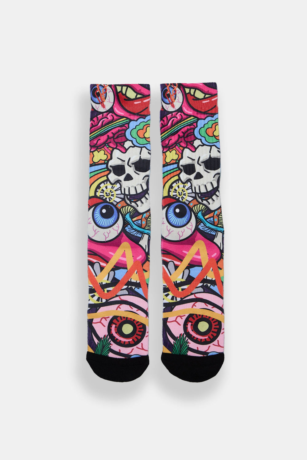 Zoo York Eyeballs & Skulls Printed Crew Socks Zoo York Eyeballs & Skulls Printed Crew Socks