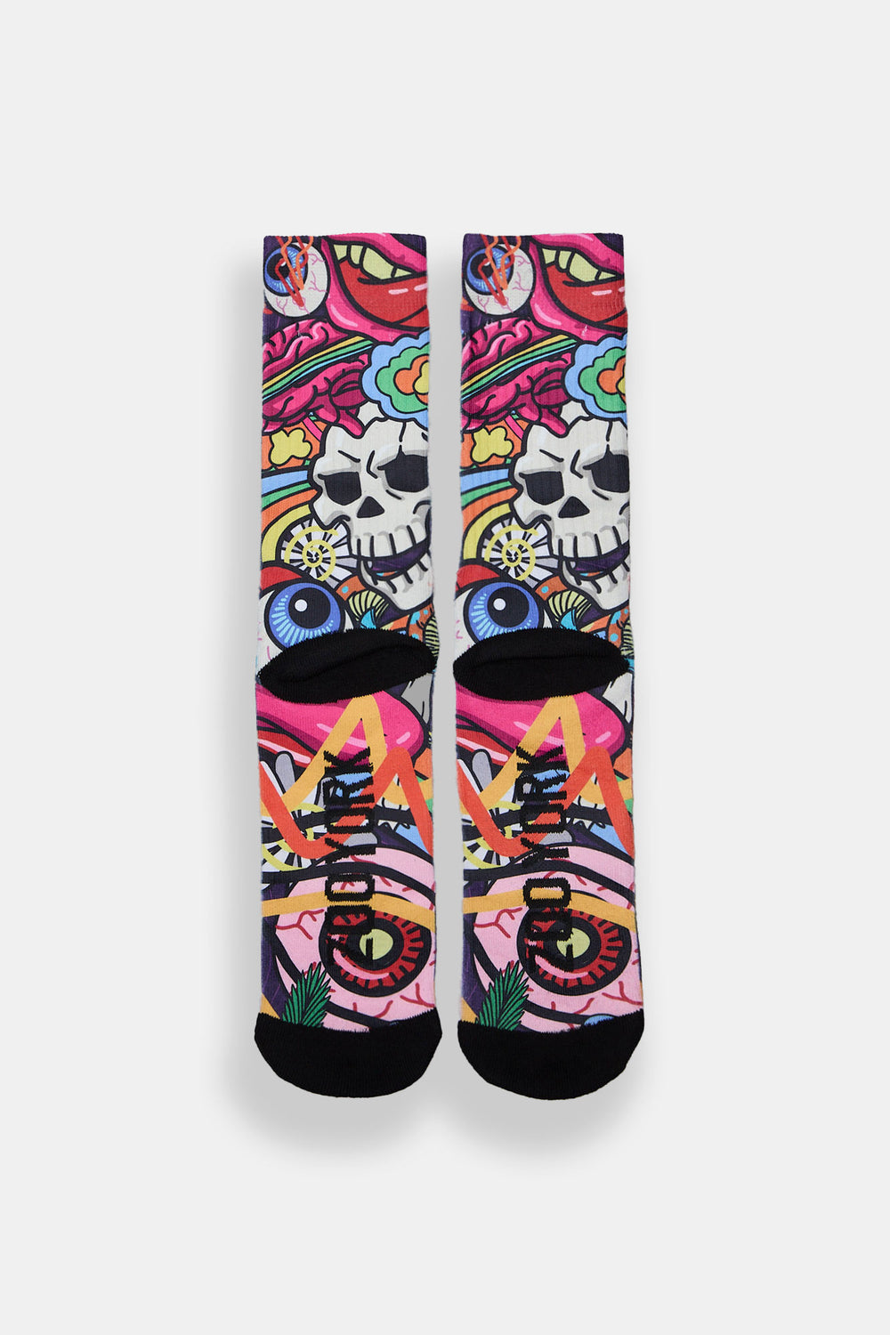 Zoo York Eyeballs & Skulls Printed Crew Socks Zoo York Eyeballs & Skulls Printed Crew Socks