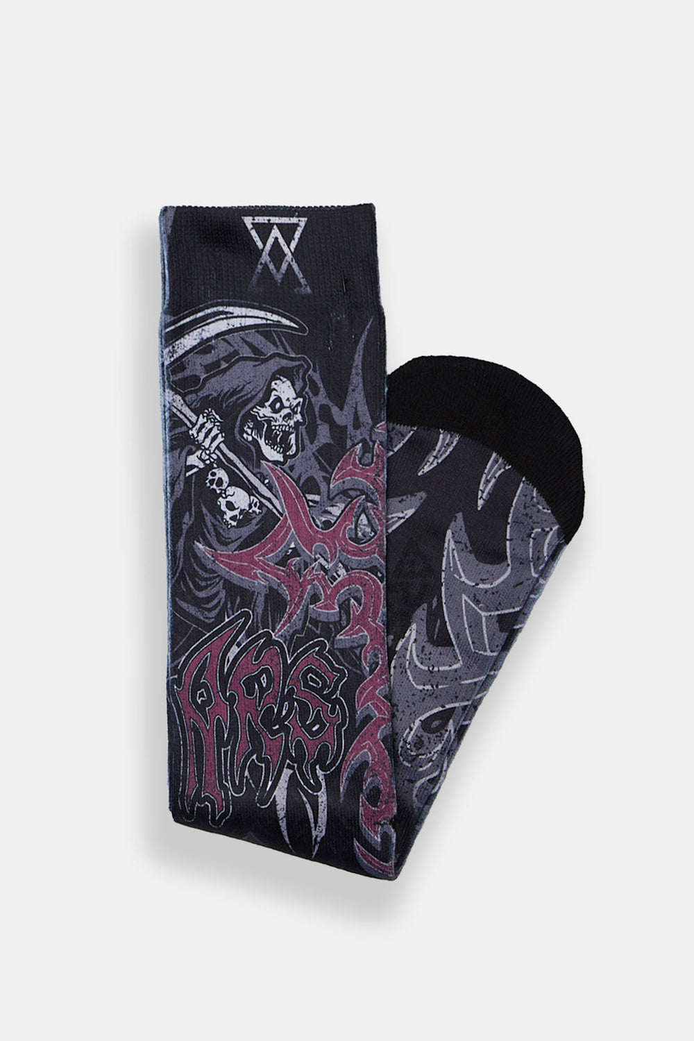 Arsenic Grim Reaper Printed Crew Socks Arsenic Grim Reaper Printed Crew Socks