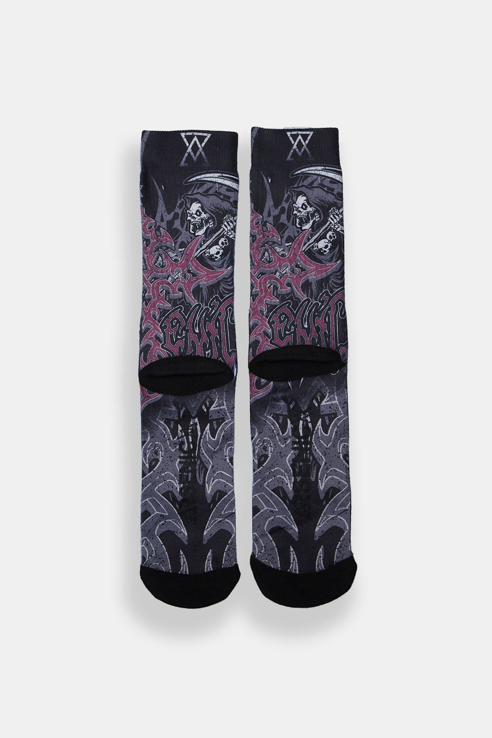 Arsenic Grim Reaper Printed Crew Socks Arsenic Grim Reaper Printed Crew Socks