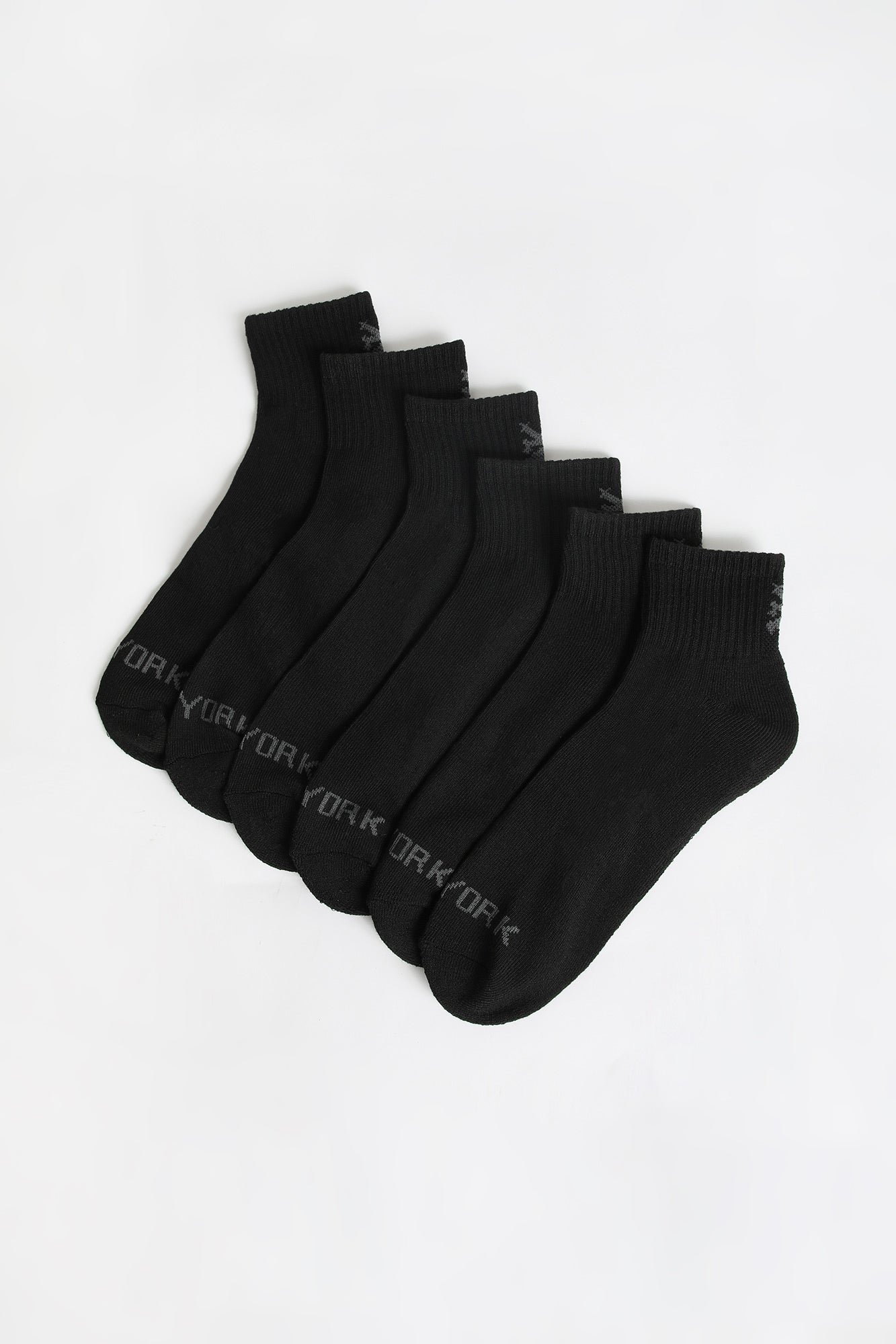 Zoo York Mens Saver 6-Pack Ankle Socks - Black / O/S