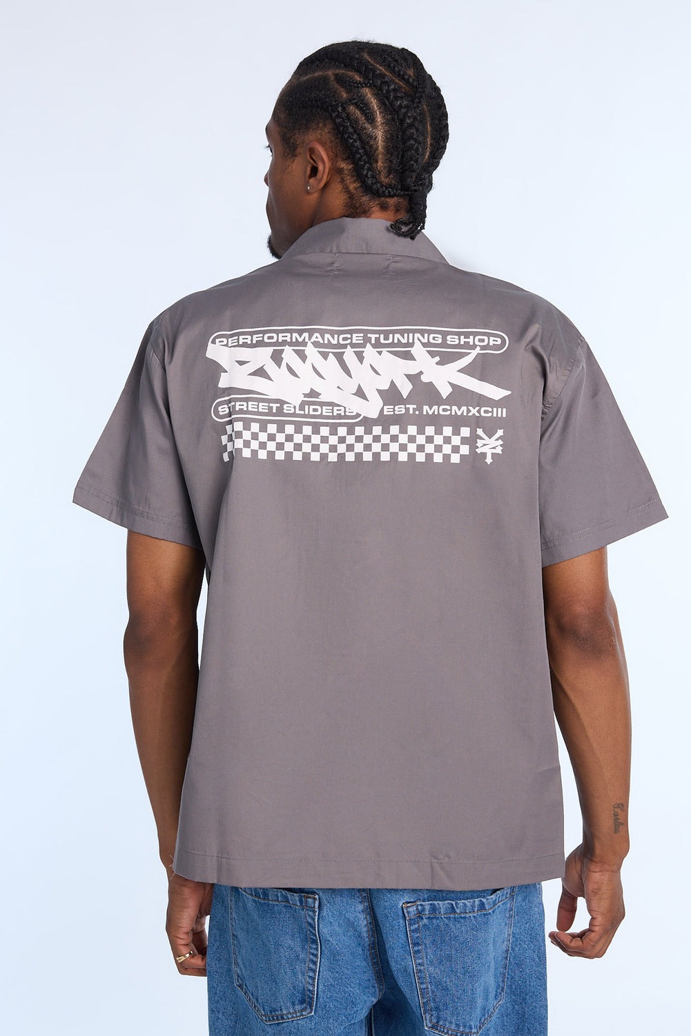 Zoo York Mens Performance Shop Twill Button-Up Zoo York Mens Performance Shop Twill Button-Up