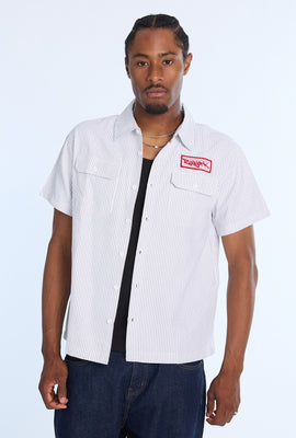 Zoo York Mens Performance Shop Twill Button-Up