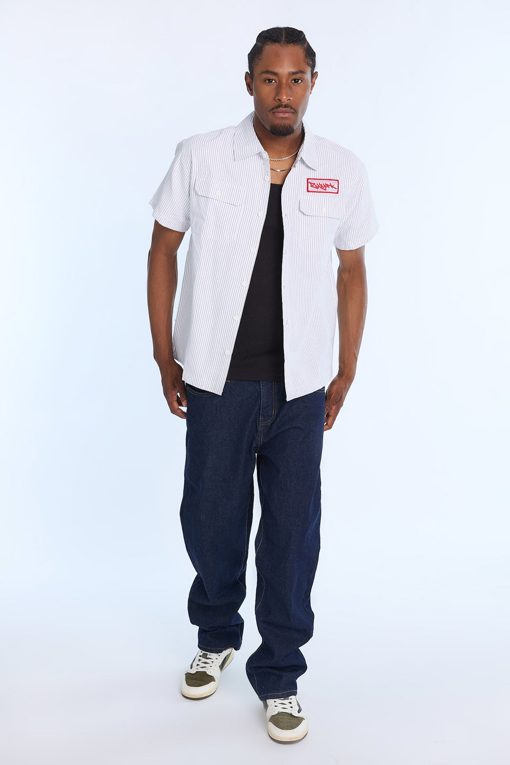 Zoo York Mens Performance Shop Twill Button-Up Zoo York Mens Performance Shop Twill Button-Up
