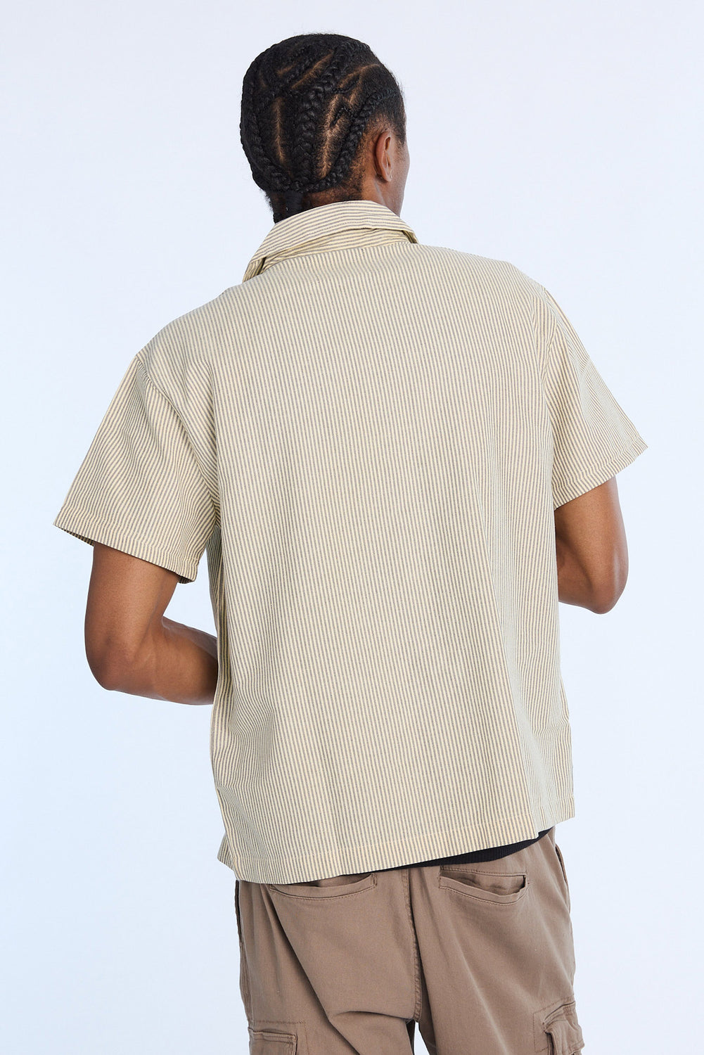 Chemise en sergé avec écusson ovale Zoo York homme Chemise en sergé avec écusson ovale Zoo York homme