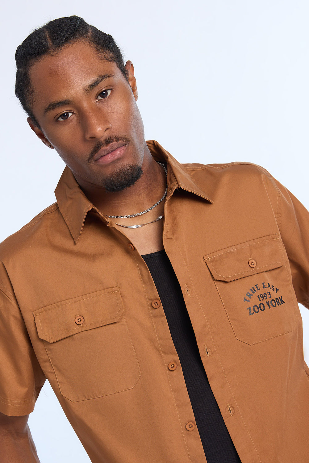 Chemise en sergé imprimée True East 1993 Zoo York homme Chemise en sergé imprimée True East 1993 Zoo York homme