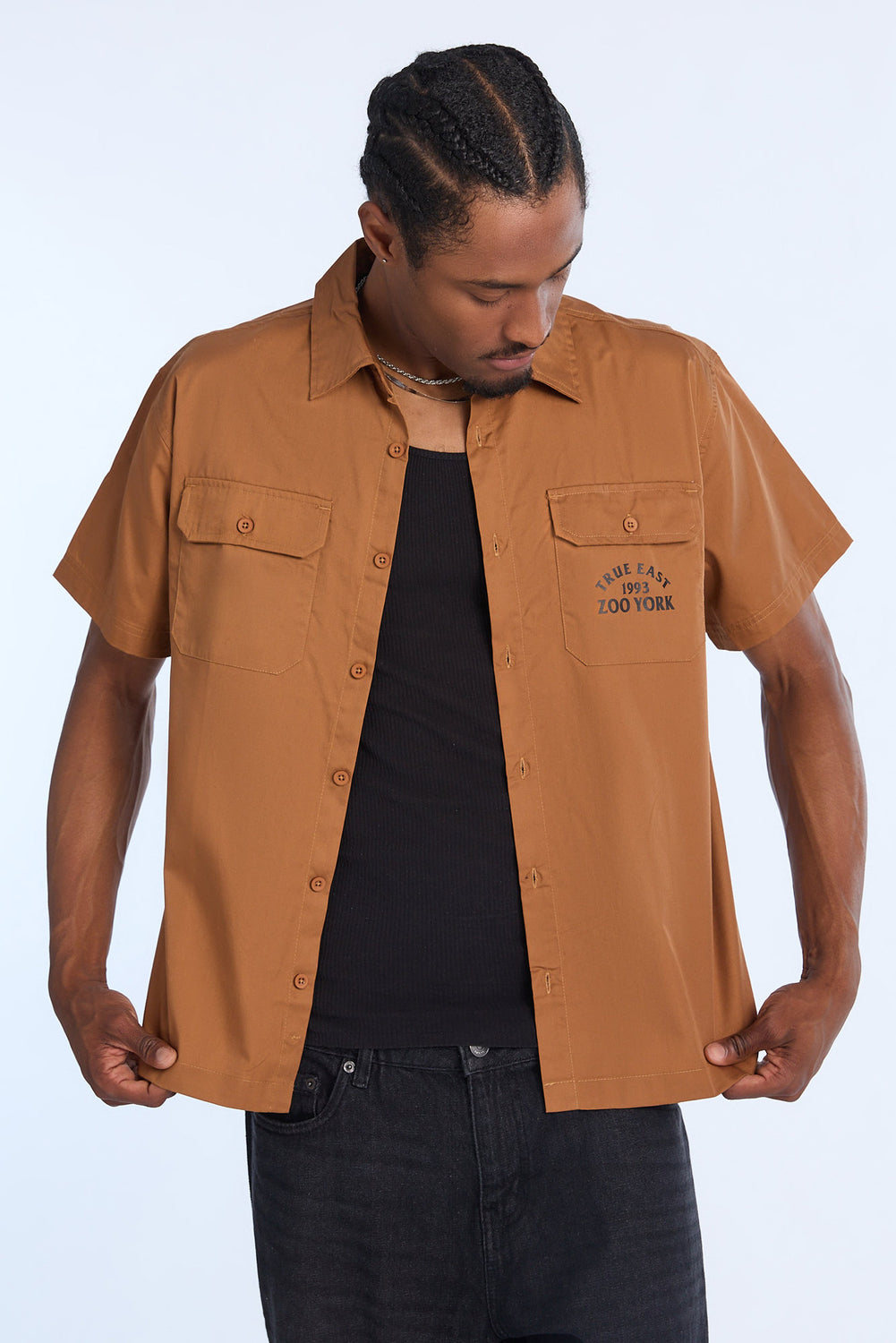 Chemise en sergé imprimée True East 1993 Zoo York homme Chemise en sergé imprimée True East 1993 Zoo York homme
