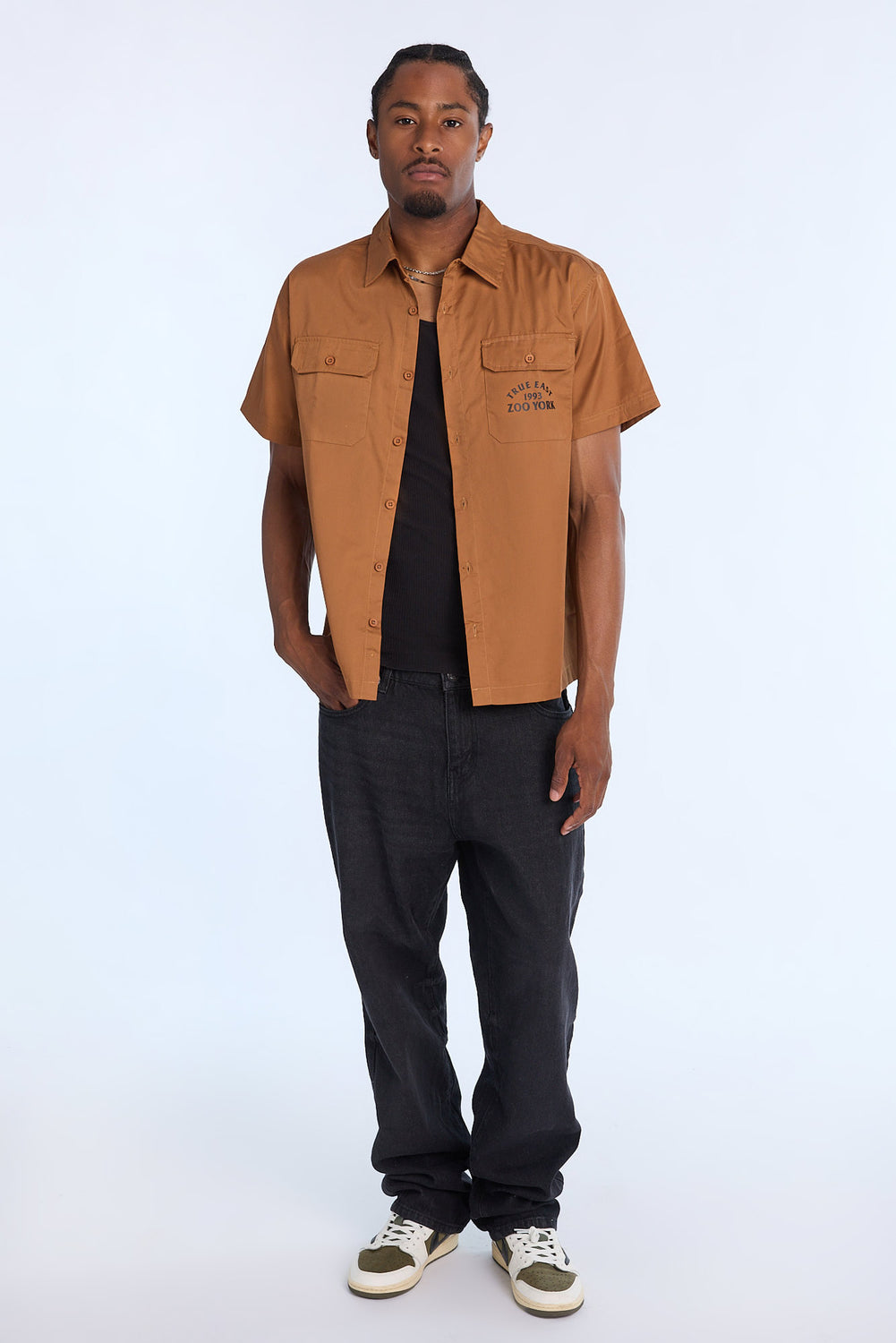Chemise en sergé imprimée True East 1993 Zoo York homme Chemise en sergé imprimée True East 1993 Zoo York homme