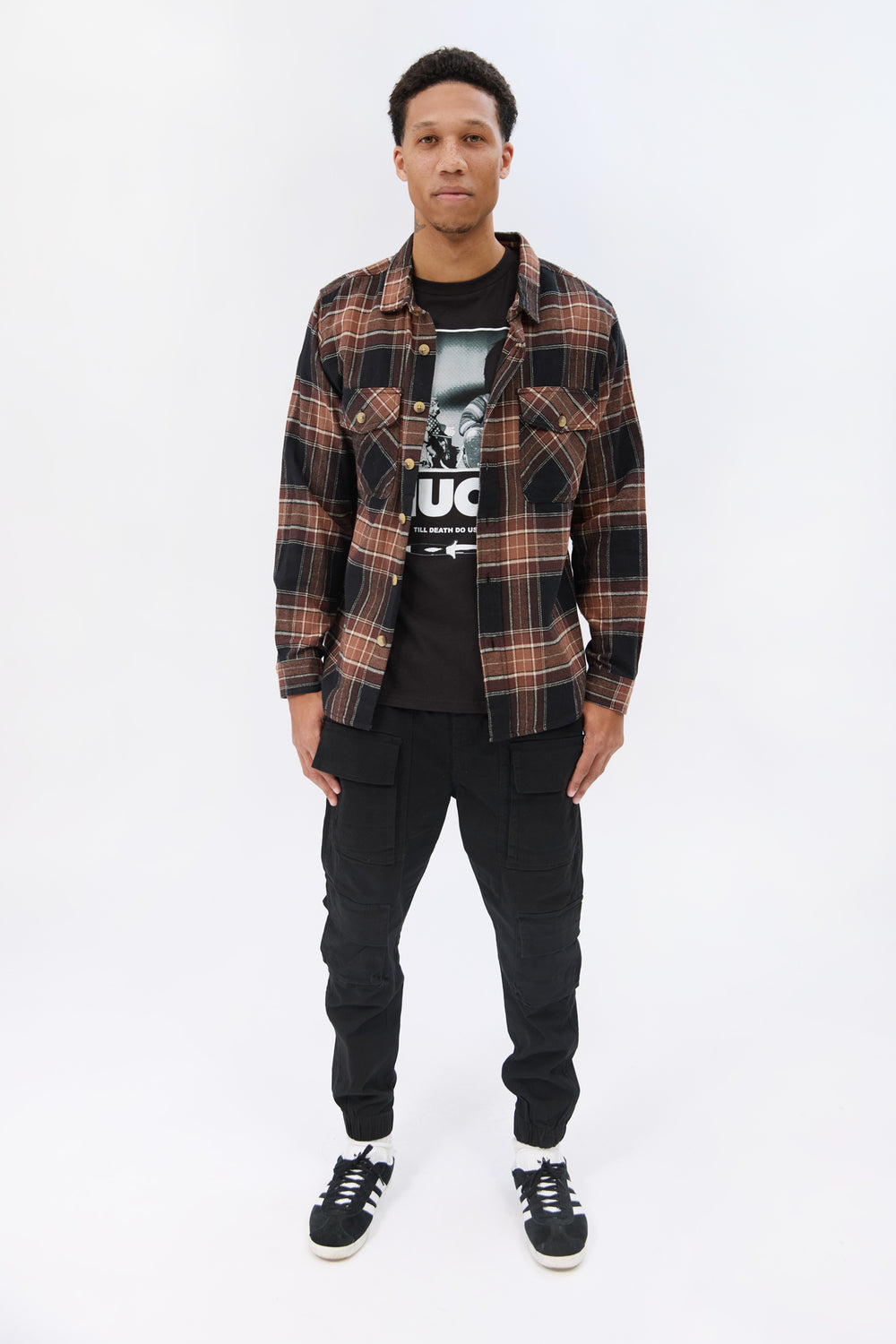 Arsenic Mens Plaid Button-Up Arsenic Mens Plaid Button-Up