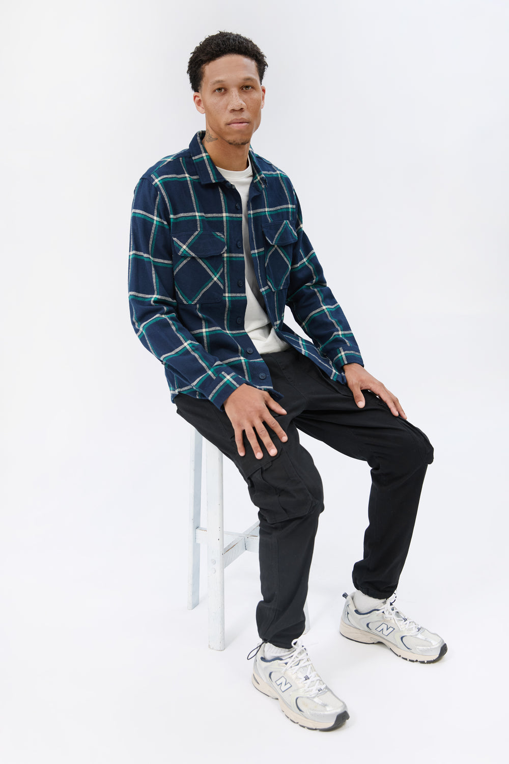 Arsenic Mens Plaid Button-Up Arsenic Mens Plaid Button-Up