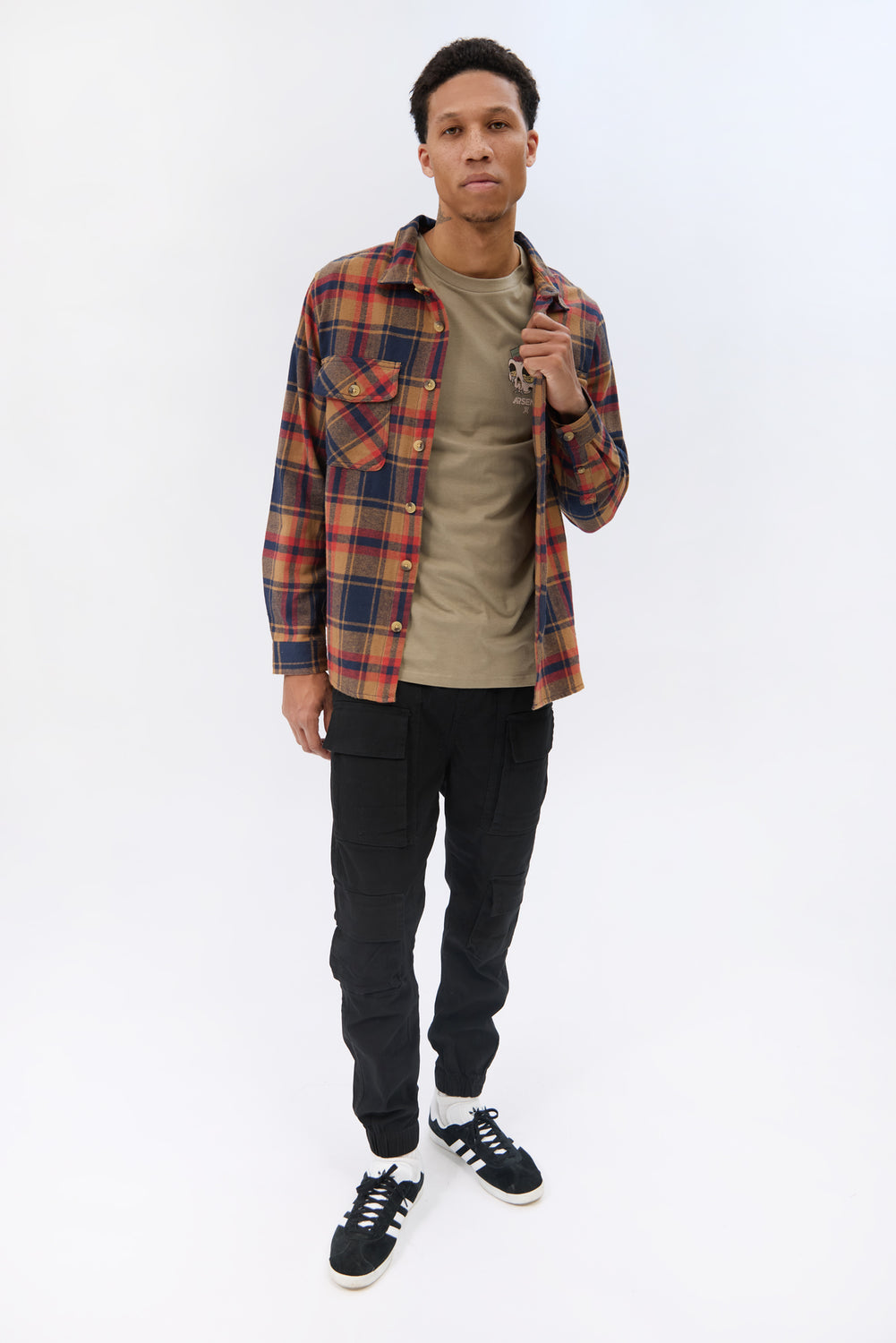 Arsenic Mens Plaid Button-Up Arsenic Mens Plaid Button-Up