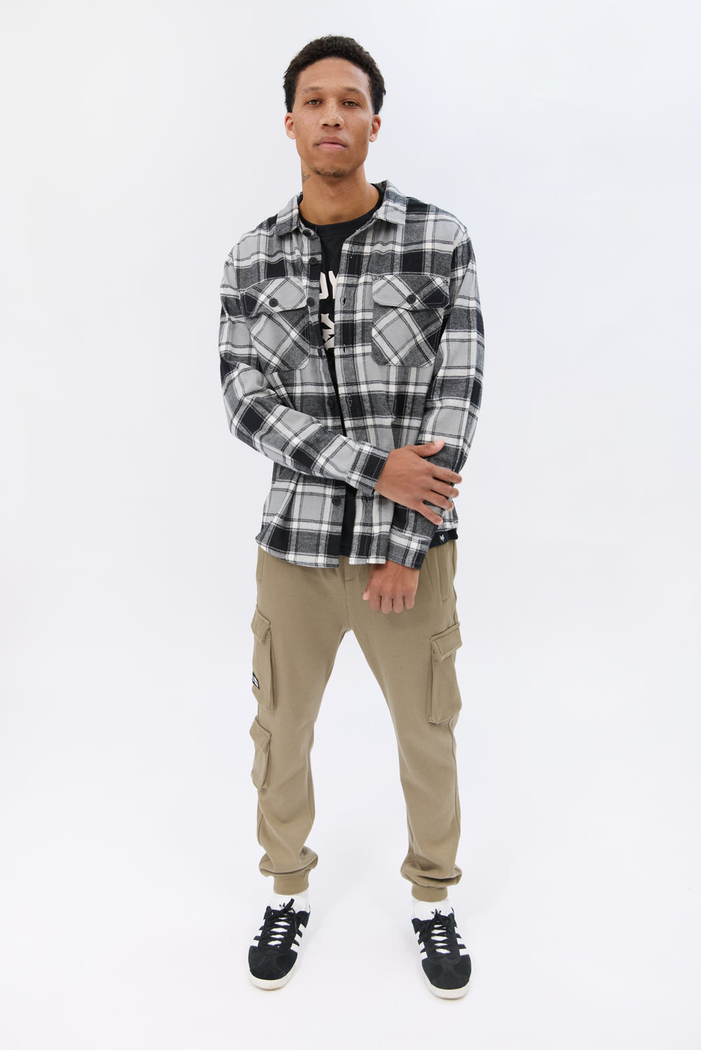 Arsenic Mens Plaid Button-Up Arsenic Mens Plaid Button-Up