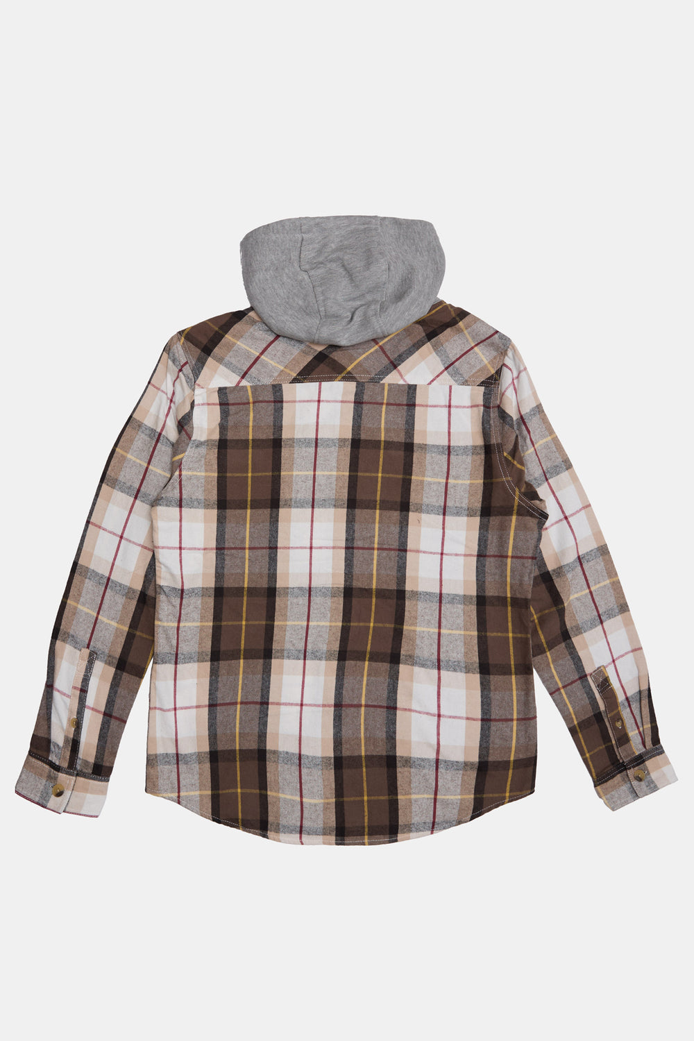 Arsenic Mens Hooded Plaid Button-Up Arsenic Mens Hooded Plaid Button-Up