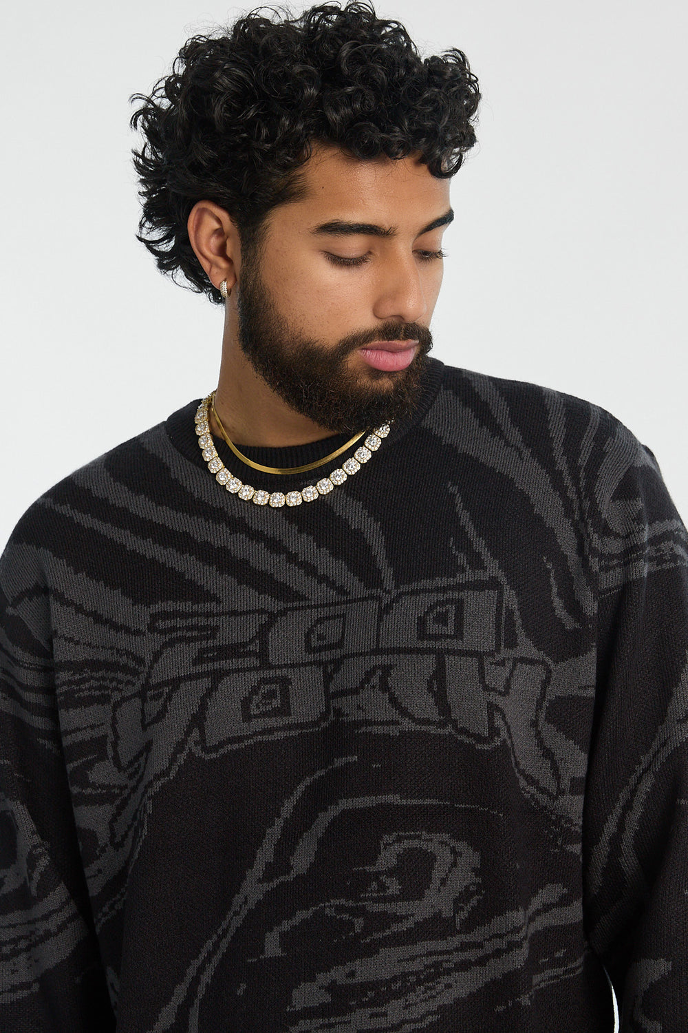 Zoo York Mens Marble Crewneck Sweater Zoo York Mens Marble Crewneck Sweater