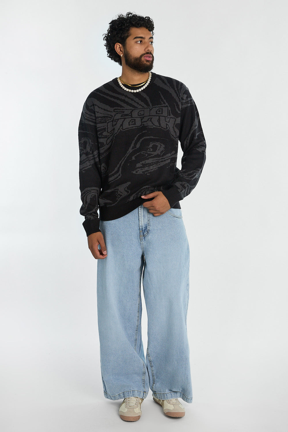 Zoo York Mens Marble Crewneck Sweater Zoo York Mens Marble Crewneck Sweater