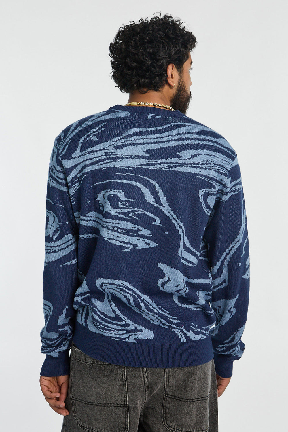 Zoo York Mens Marble Crewneck Sweater Zoo York Mens Marble Crewneck Sweater