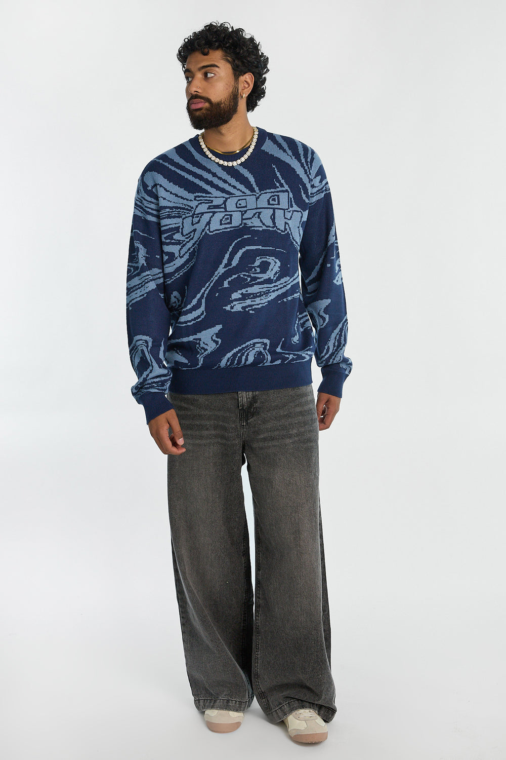 Zoo York Mens Marble Crewneck Sweater Zoo York Mens Marble Crewneck Sweater