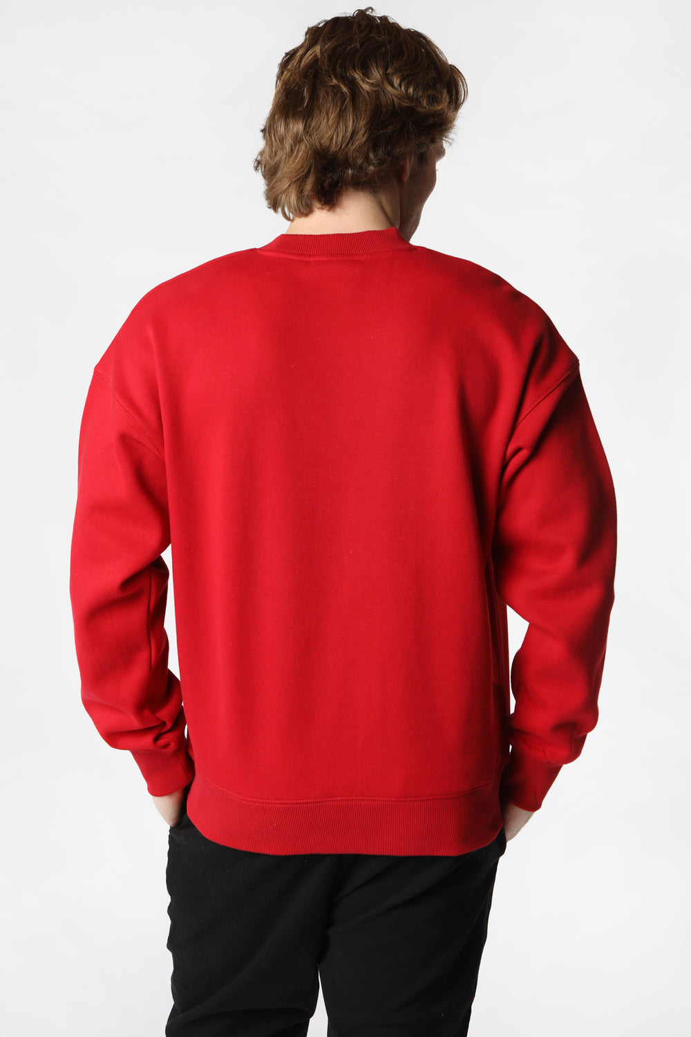 Sweatshirt Logo No Fear Homme Rouge