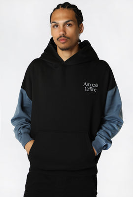 Amnesia Offline Mens Colour Block Hoodie