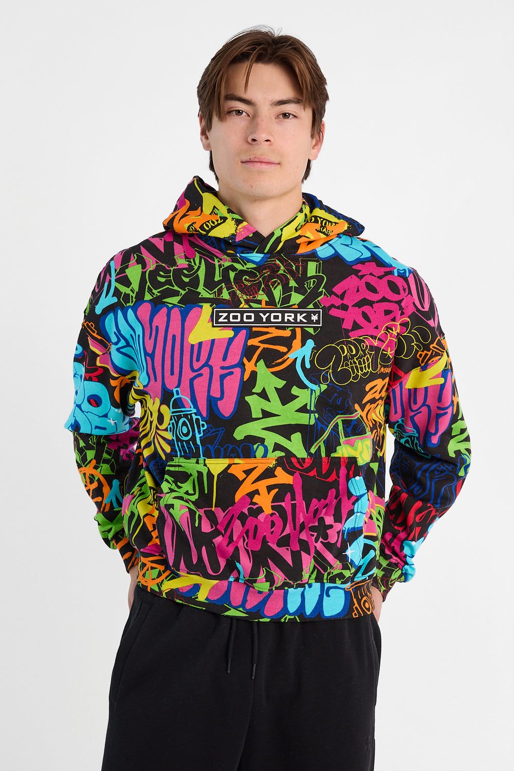 Zoo York Graffiti Print Hoodie Zoo York Graffiti Print Hoodie