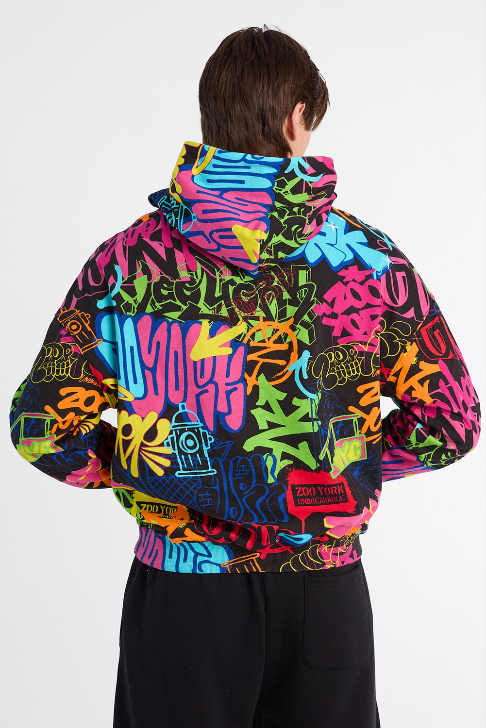 Zoo York Graffiti Print Hoodie Zoo York Graffiti Print Hoodie