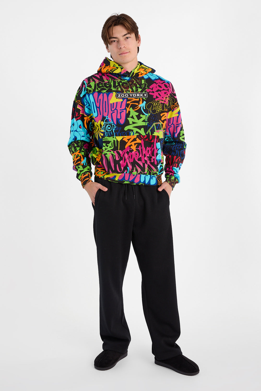 Zoo York Graffiti Print Hoodie Zoo York Graffiti Print Hoodie