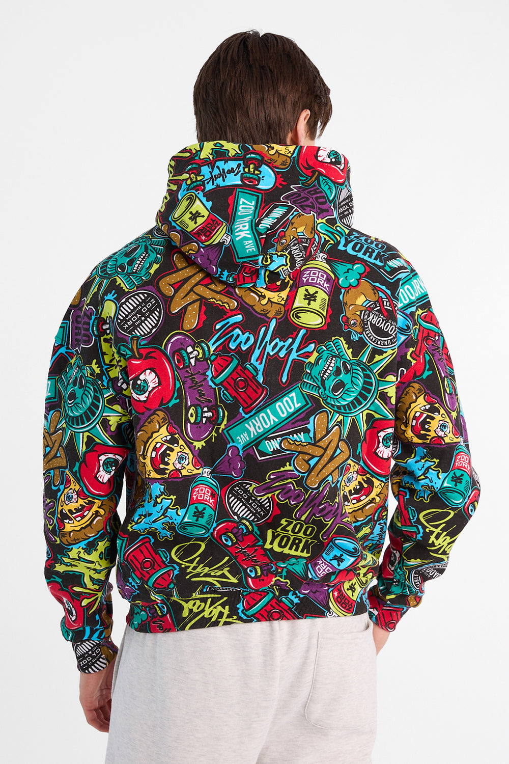 Zoo York NY Graffiti Print Hoodie Zoo York NY Graffiti Print Hoodie