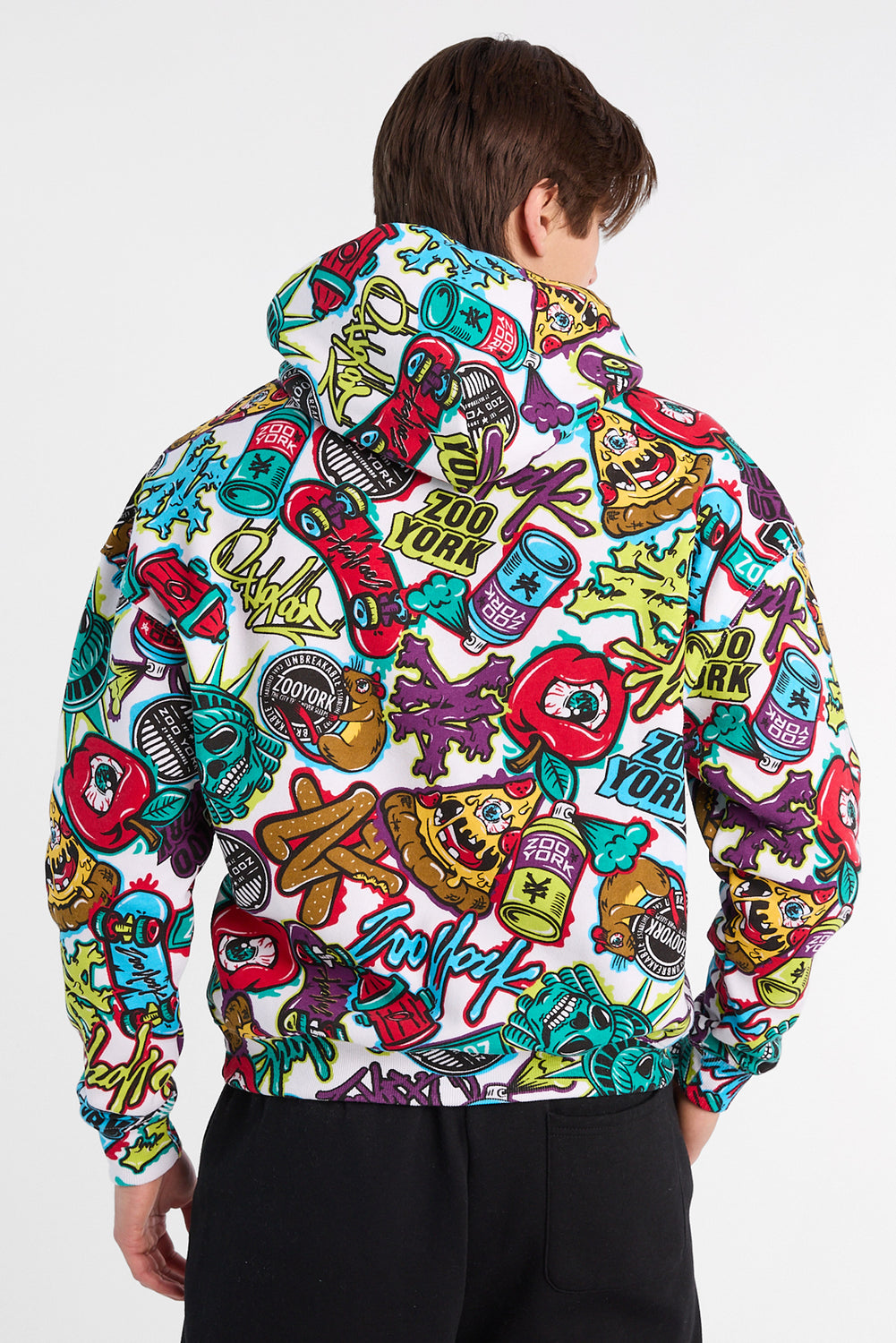 Zoo York NY Graffiti Print Hoodie Zoo York NY Graffiti Print Hoodie