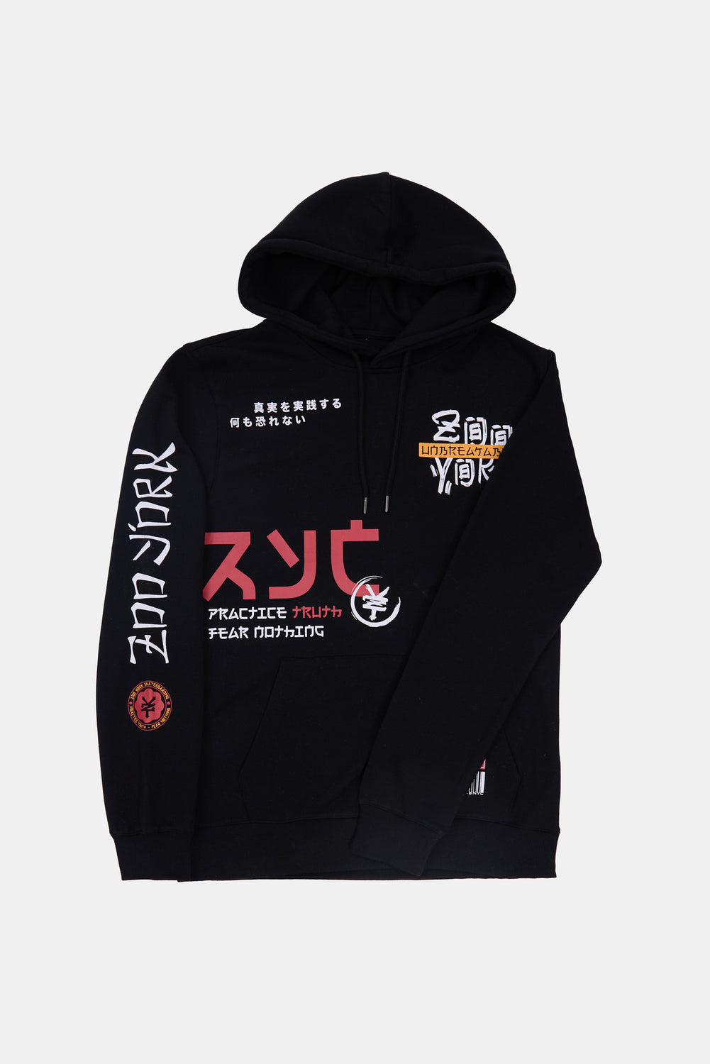 Zoo York Mens Kanji Graphic Hoodie Zoo York Mens Kanji Graphic Hoodie