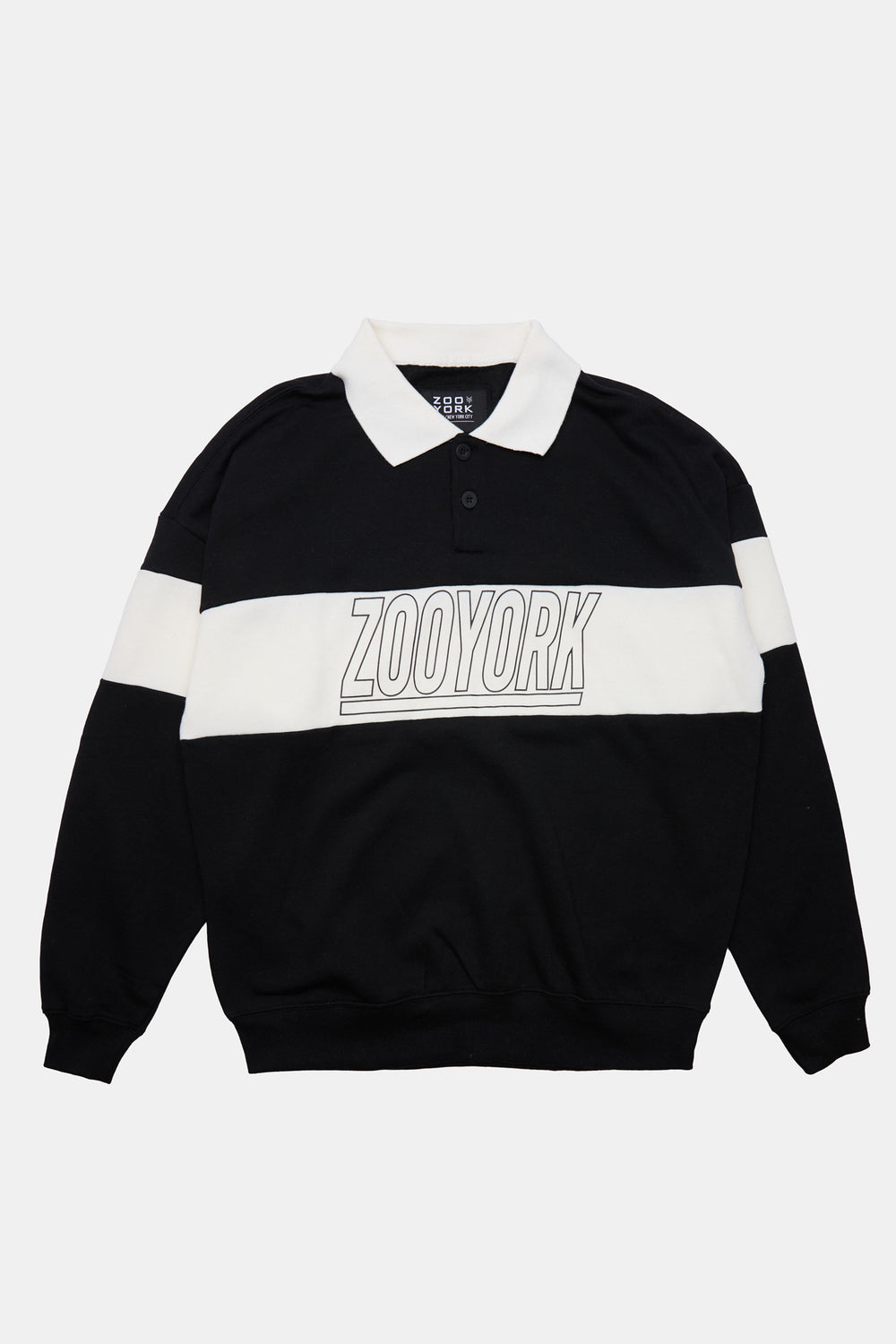 Sweatshirt polo imprimé logo Zoo York homme Sweatshirt polo imprimé logo Zoo York homme