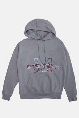 Zoo York Mens 3D Embroidered Logo Hoodie