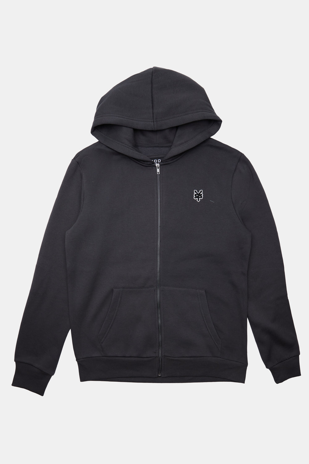 Zoo York Mens Embroidered Logo Zip-Up Hoodie Zoo York Mens Embroidered Logo Zip-Up Hoodie