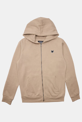 Zoo York Mens Embroidered Logo Zip-Up Hoodie