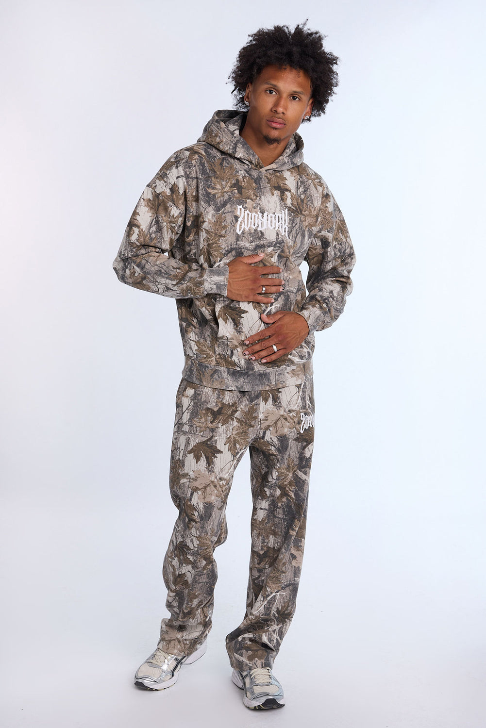 Haut à capuchon camouflage arbres Zoo York homme Haut à capuchon camouflage arbres Zoo York homme