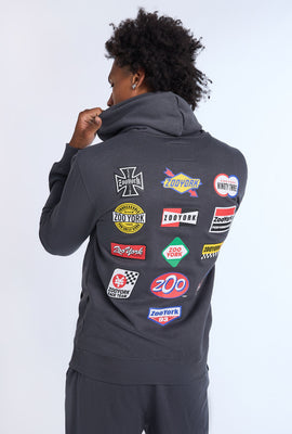 Zoo York Mens Multi Logo Hoodie